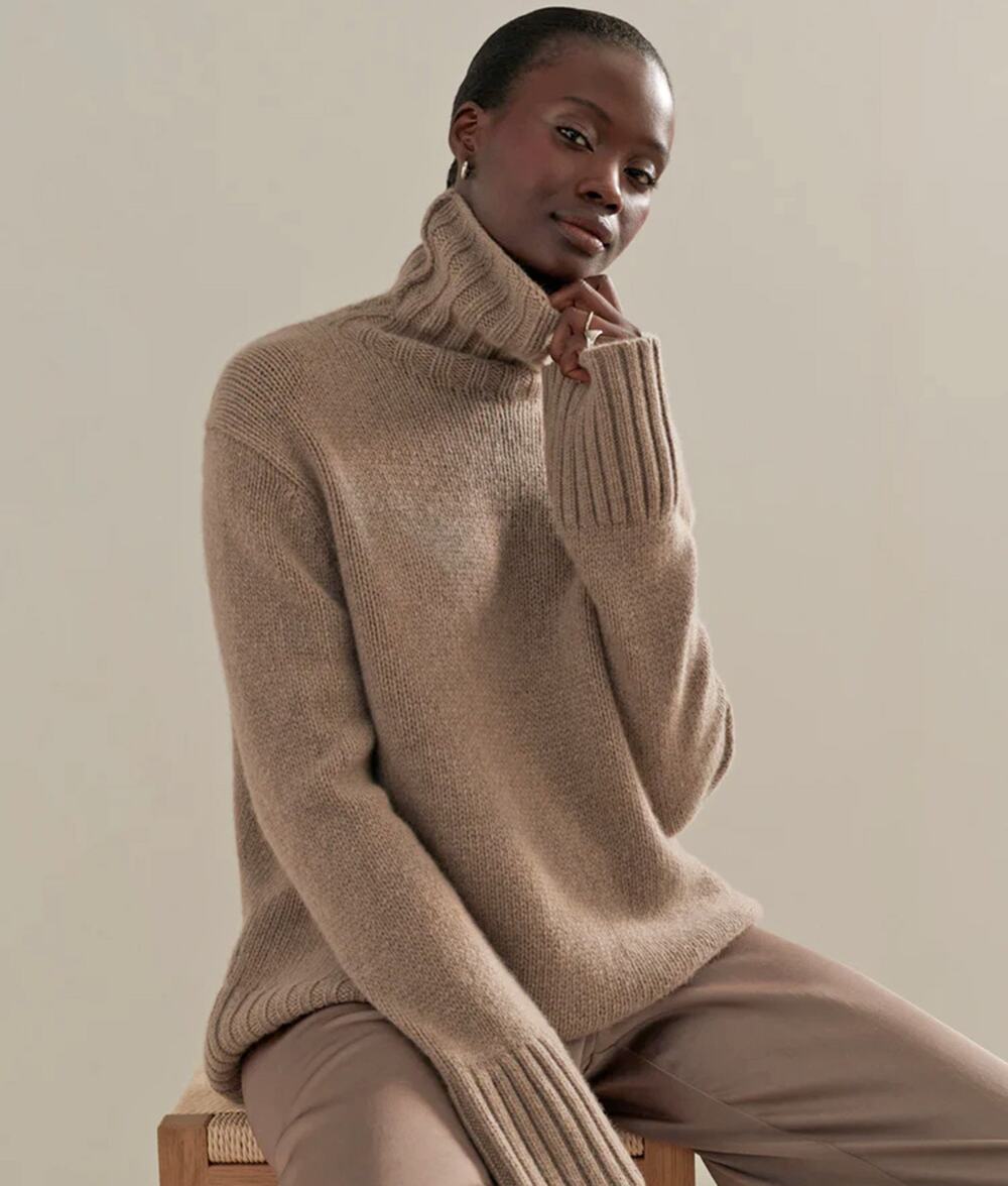 Jenni Kayne Alpaca Cocoon Turtleneck Sweater
